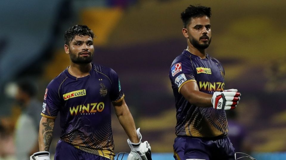 Nitish Rana (right) has been part of KKR since 2018