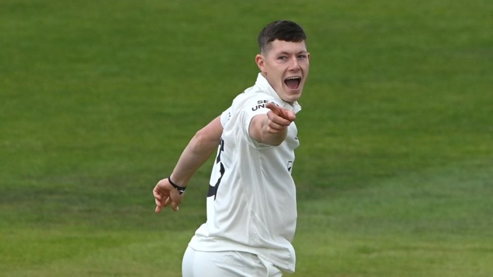 Matthew Potts was in the wickets once again for Durham