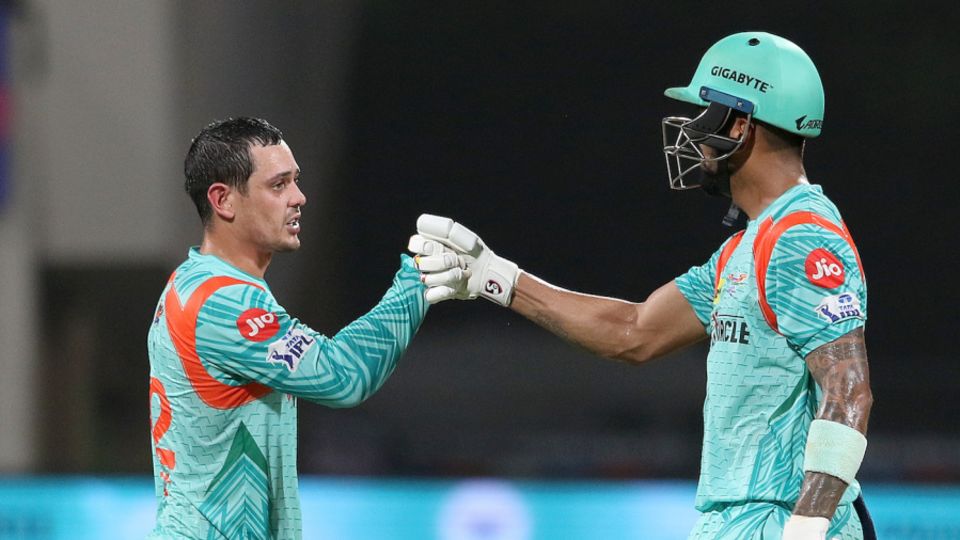 Quinton de Kock forged a strong opening partnership with KL Rahul at Lucknow Super Giants