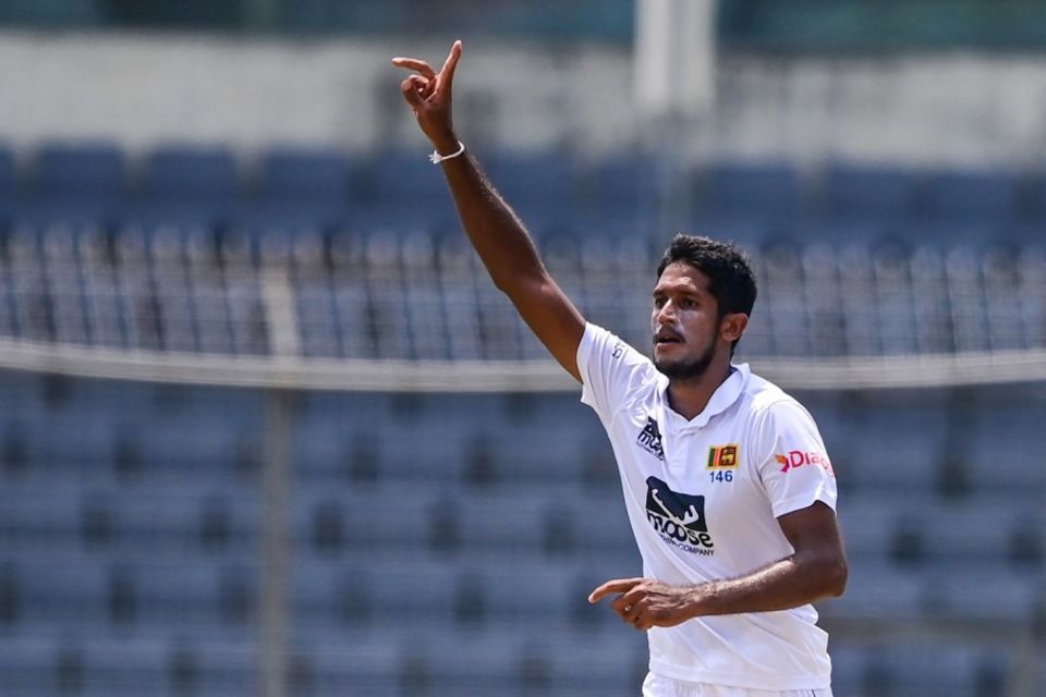 Kasun Rajitha rattled the Bangladesh line-up on the first morning of the Mirpur Test