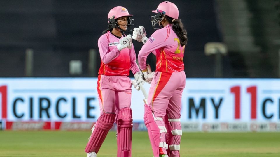 Jemimah Rodrigues and Meghana hit fifties for Trailblazers