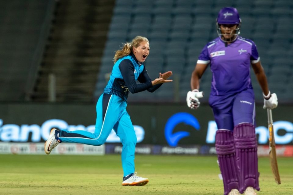 Sophie Ecclestone defended 16 runs in the final over