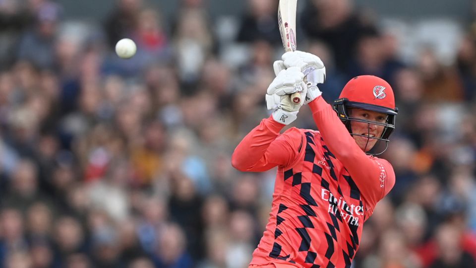 Keaton Jennings swings into the leg side