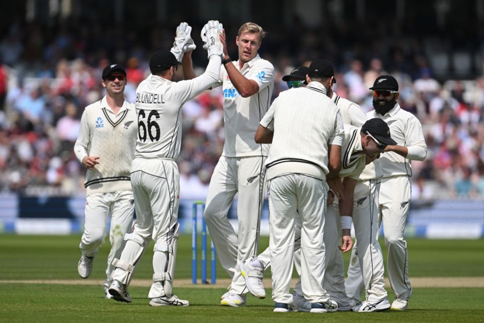 Kyle Jamieson removed England's openers either side of lunch