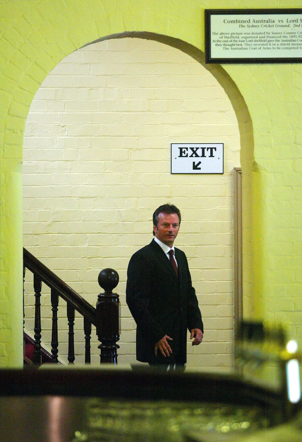 Exit stage left: Waugh lets the photo do the talking