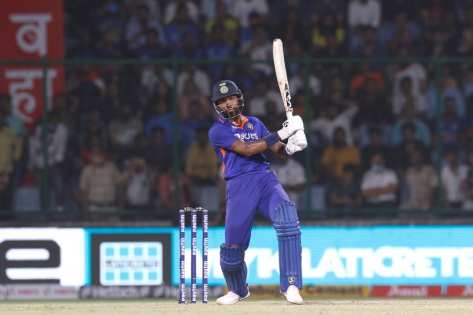 Hardik Pandya hit three sixes while scoring an unbeaten 31 off 12 balls against South Africa