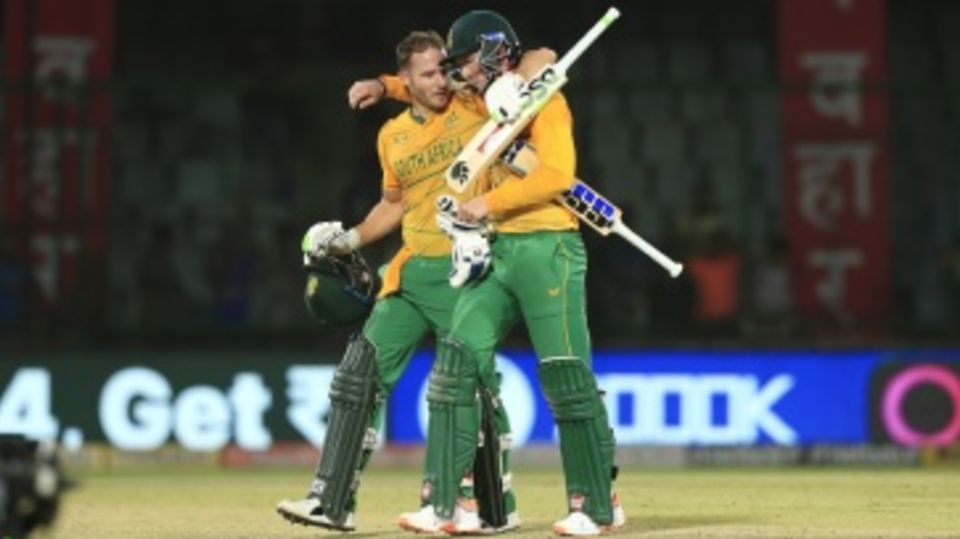 David Miller and Rassie van der Dussen sealed victory for South Africa