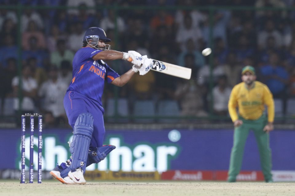 Rishabh Pant has fallen to wide deliveries ten times in 19 T20 innings in 2022