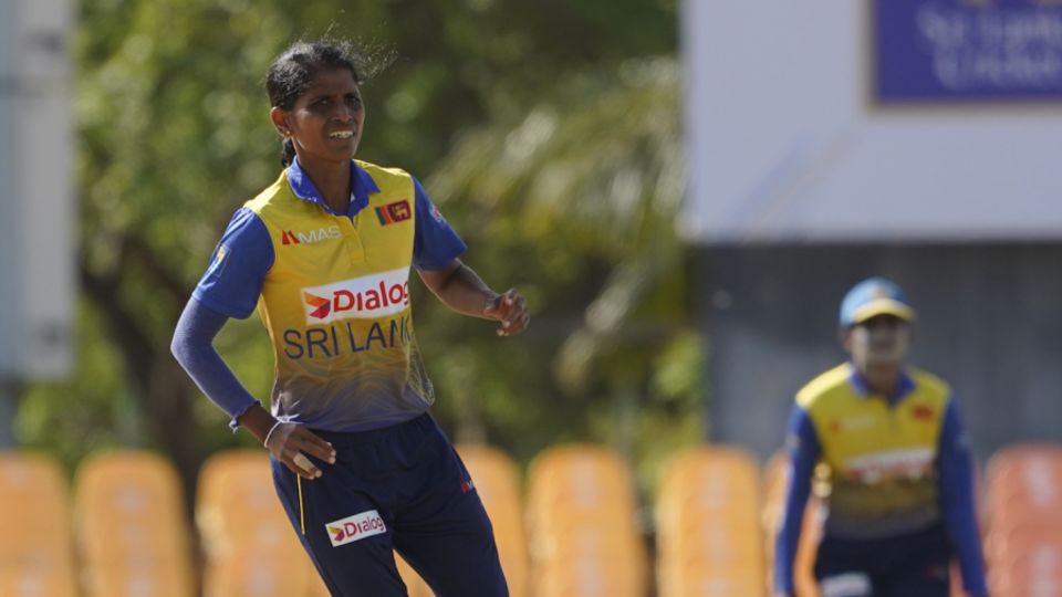 File photo: Udeshika Prabodhani picked up three wickets against Pakistan