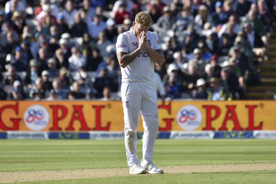 Ben Stokes had his hands full in the field