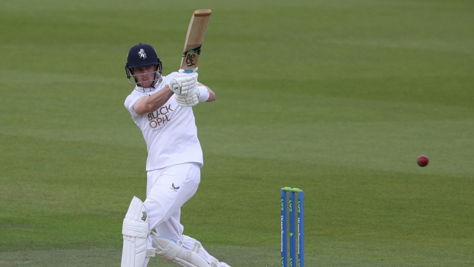 Jordan Cox was unbeaten on 63 at stumps