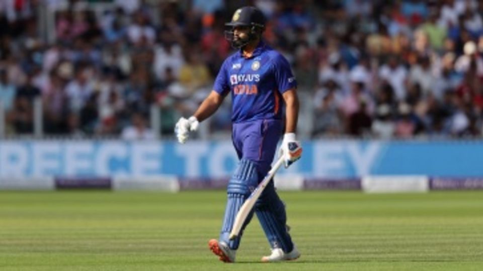 Rohit Sharma was dismissed for a ten-ball duck