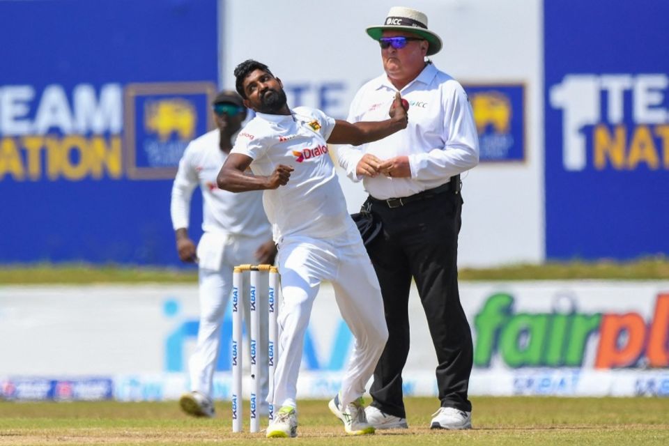 Prabath Jayasuriya is the eighth bowler to take three five-fors in his first three Tests