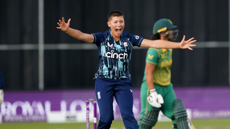 Issy Wong took three wickets on her ODI debut