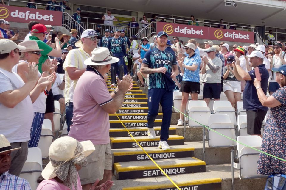 So long, Stokes: the England allrounder played his final ODI at his home ground in Durham