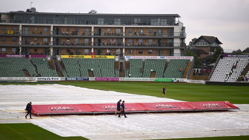 Rain washed out the day at Taunton