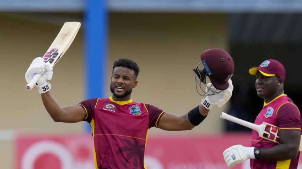 Shai Hope hit a century in his 100th ODI