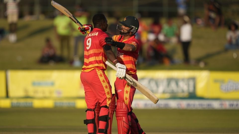 Innocent Kaia and Sikandar Raza added 192 runs for the fourth wicket