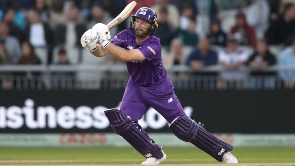 Adam Lyth hits through the off side