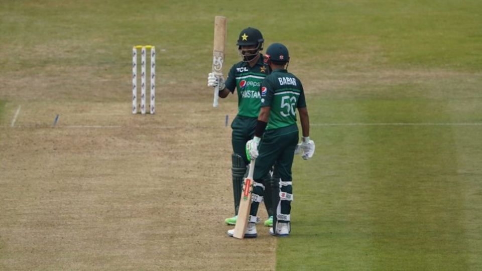 Fakhar Zaman and Babar Azam shared a 168-run partnership