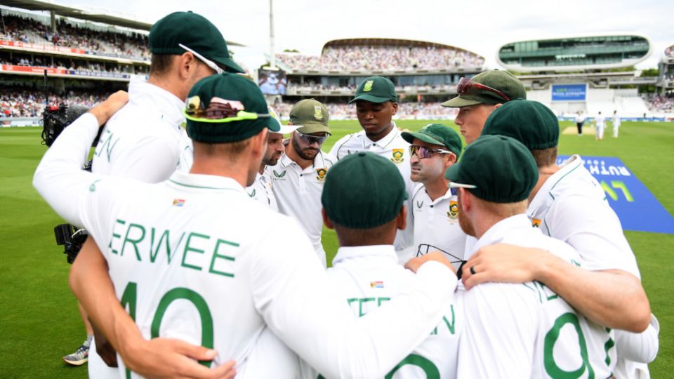Dean Elgar's South Africa are currently No. 2 on the WTC table