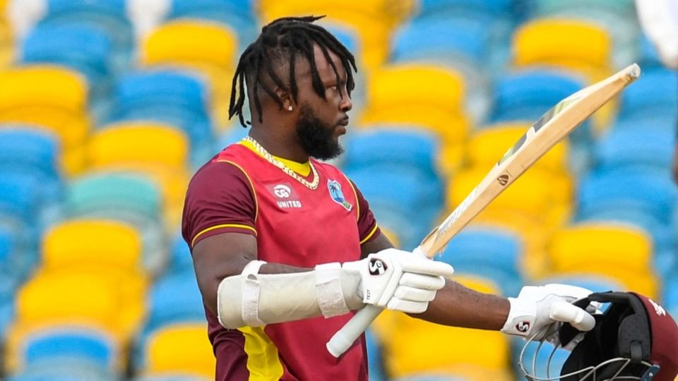 Kyle Mayers acknowledges his second ODI hundred