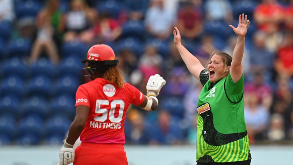 Anya Shrubsole claimed three wickets as Brave defended a modest total