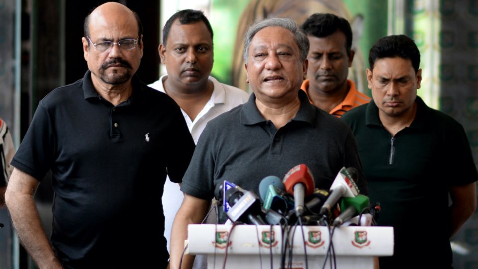 BCB boss Nazmul Hassan's whereabouts are unknown at the moment