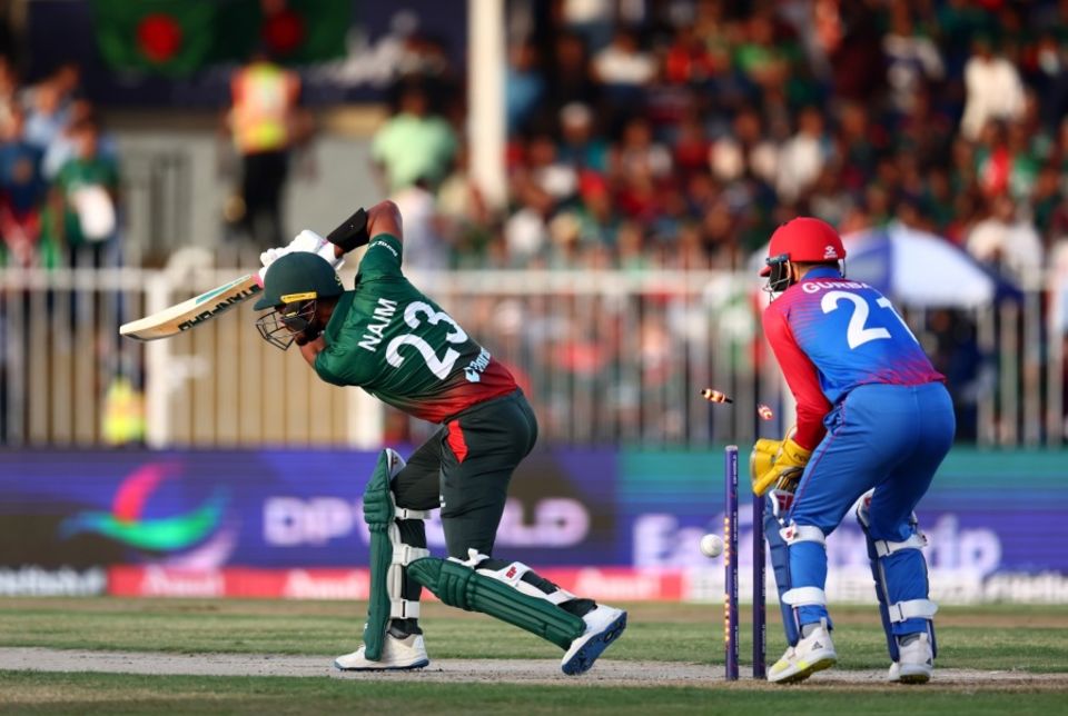 Bangladesh's innings against Afghanistan included just one six