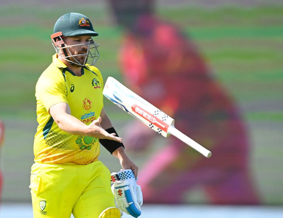Aaron Finch's wretched run of form in the series continued
