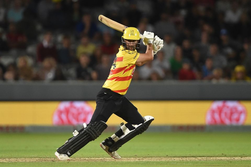Lewis Gregory chops through the off-side in his matchwinning knock