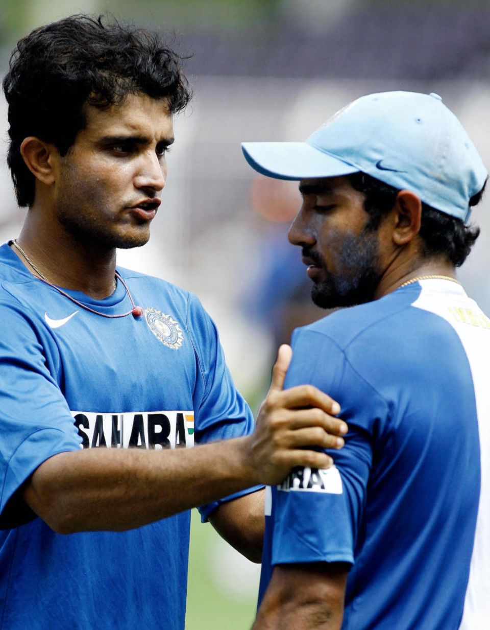 With Sourav Ganguly in 2007. Uthappa has spoken about that having been a year where he feared his parents' rocky relationship would damage his own life