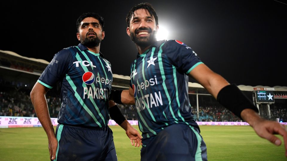 On top up top: Babar Azam and Mohammad Rizwan