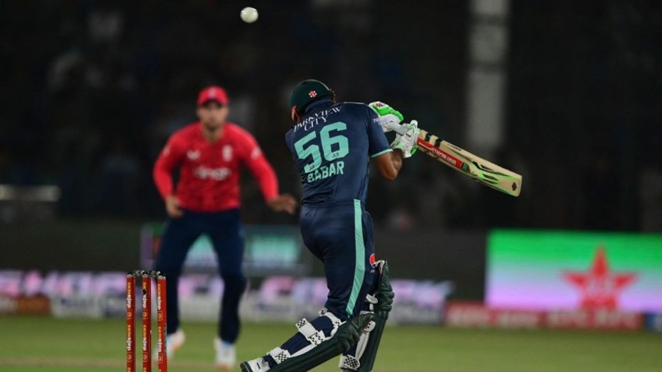 Babar Azam was given the hurry-up by Wood