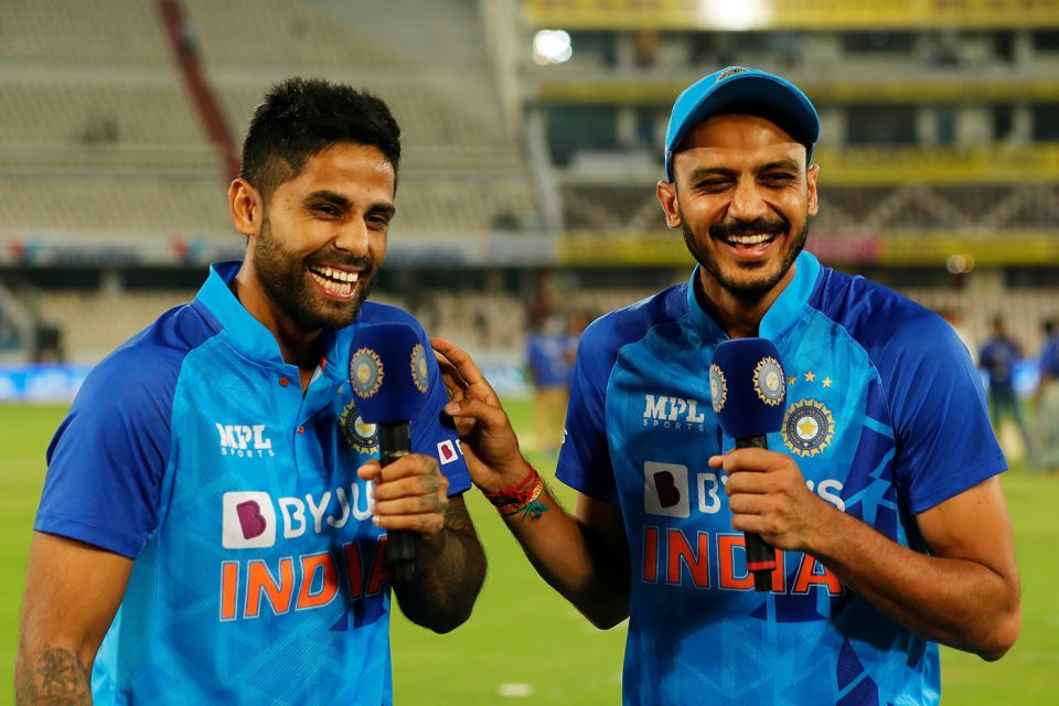With Axar Patel, who Suryakumar came up the ranks alongside