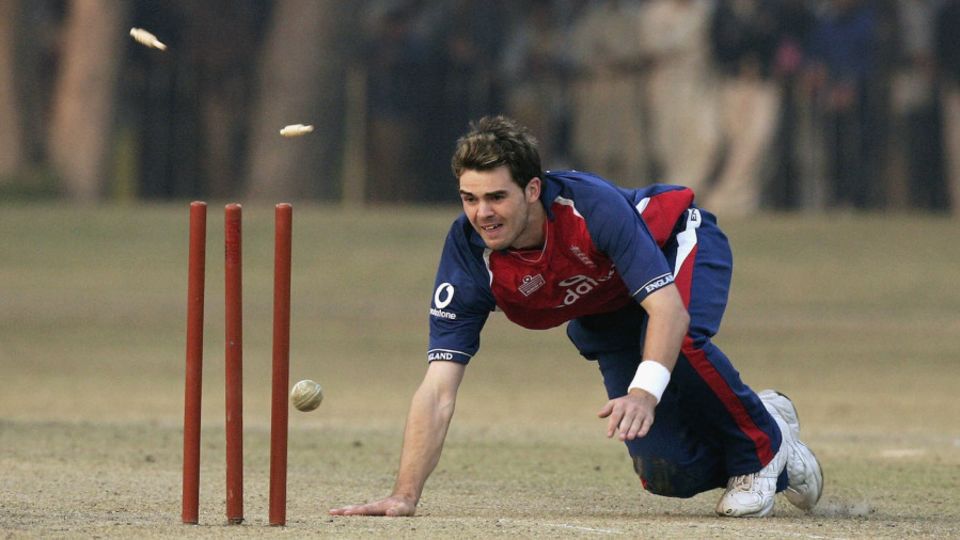 "You still remain" - James Anderson, here, during a tour game at the Bagh-e-Jinnah back in 2005