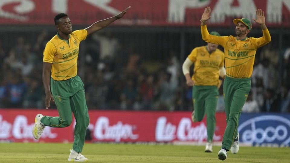 Keshav Maharaj led South Africa to a nine-wicket win in the warm-up game against New Zealand