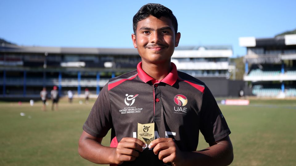 Aayan Khan hit 93, and was the Player of the Match against West Indies in this year's Under-19 World Cup