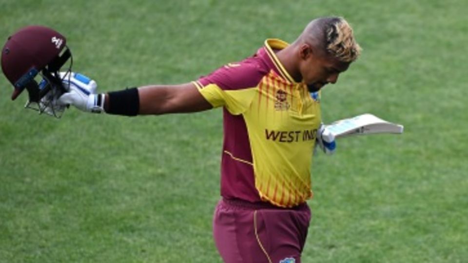 Nicholas Pooran is unhappy with his dismissal