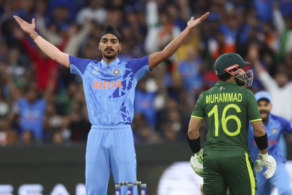 Arshdeep Singh took three wickets in India's thriller against Pakistan in the T20 World Cup