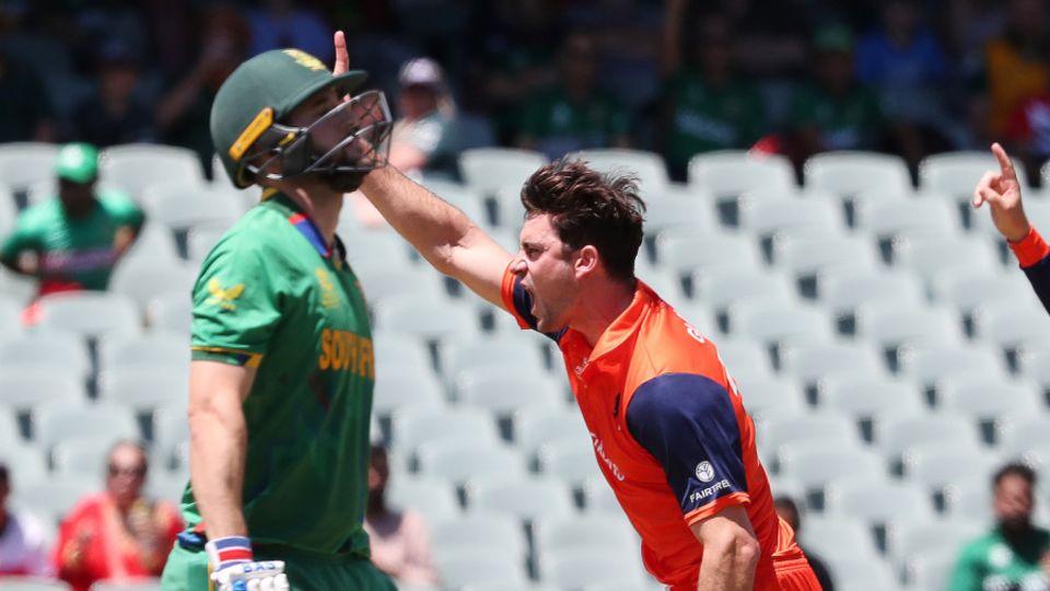 Wayne Parnell fell for a duck as South Africa's T20 World Cup collapsed in the game against Netherlands