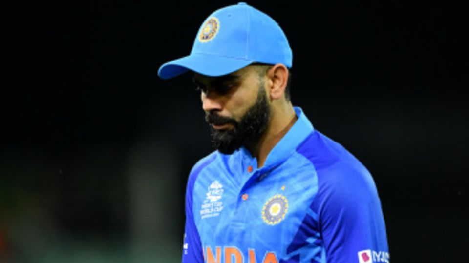 Virat Kohli walks off after yet another disappointing end to a World Cup campaign