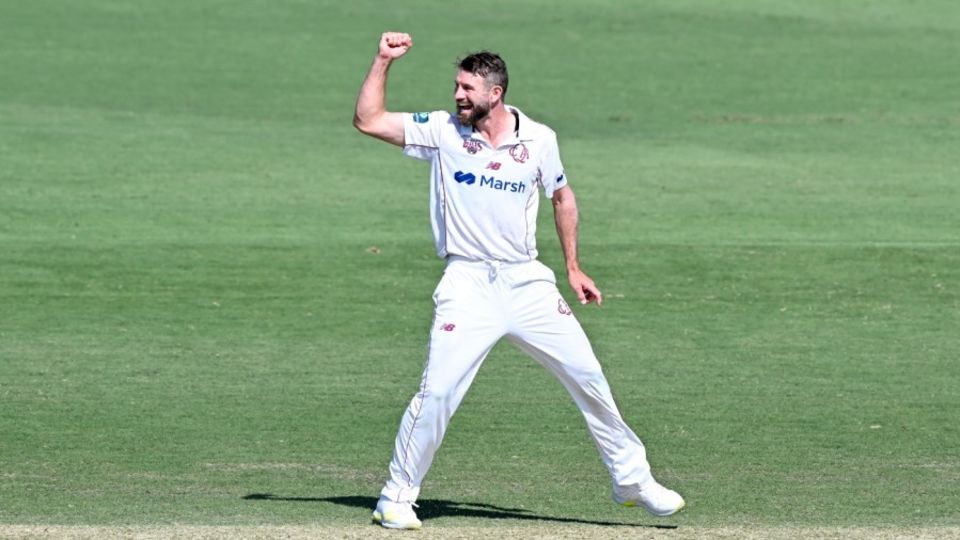 Michael Neser celebrates a wicket