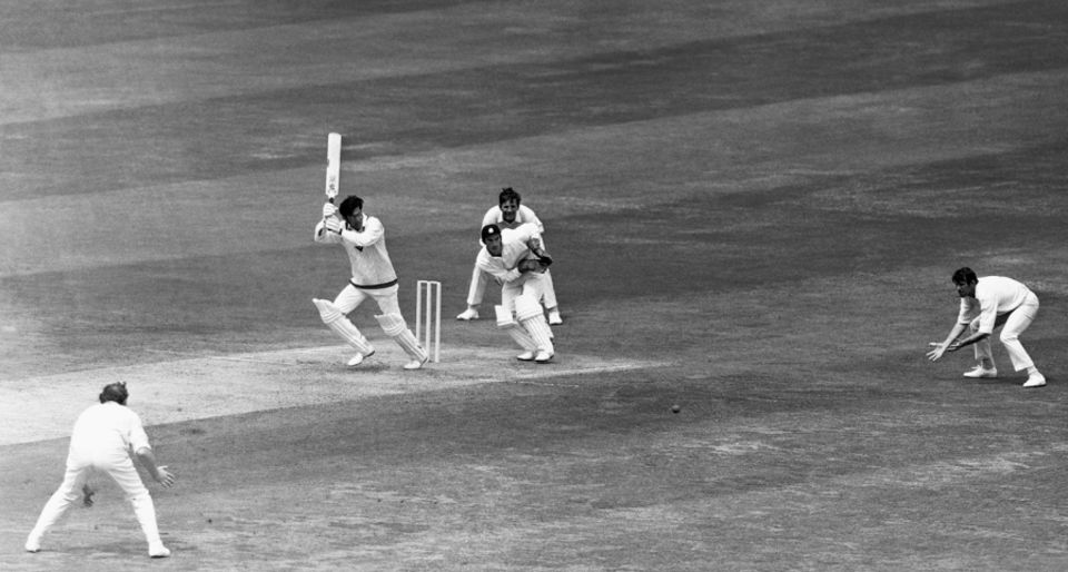 Give it a wrist: Zaheer Abbas on his way to a half-century at Headingley in 1971