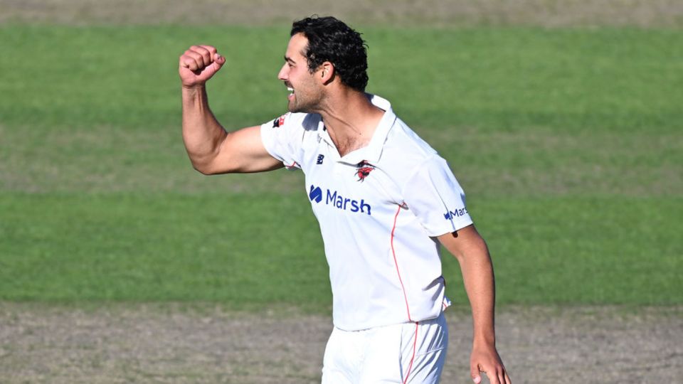 Wes Agar's four wickets were central to South Australia's success