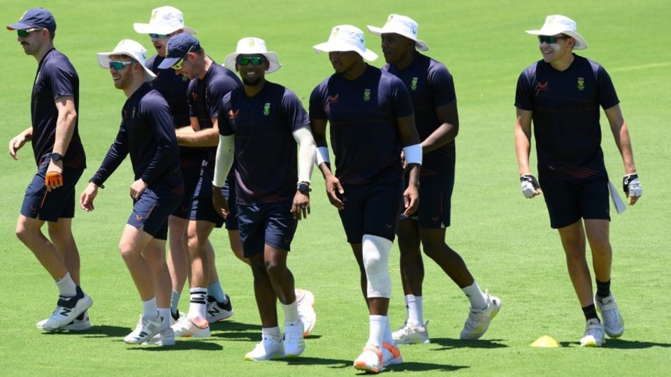 The South Africa contingent was seen in good spirits ahead of their Test series against Australia