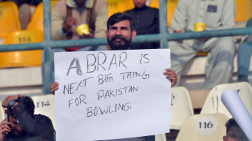 A Pakistan fan was impressed by Abrar Ahmed's performance