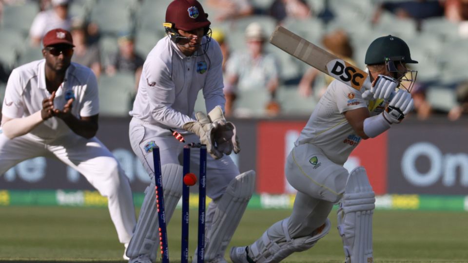 In the series against West Indies, Warner has twice been out inside-edging the ball onto his stumps