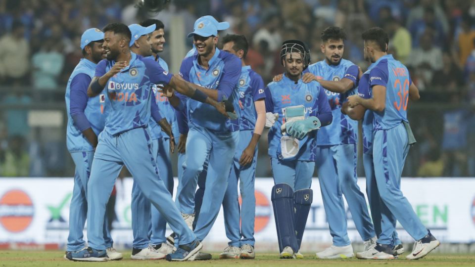 Axar Patel, Hardik Pandya and Co celebrate after India's win