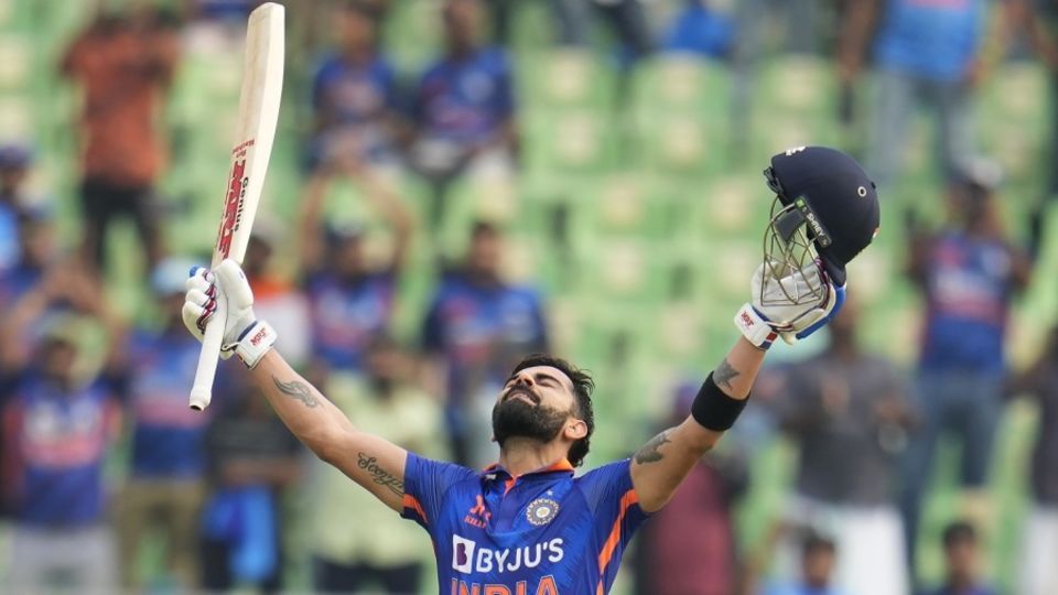 Virat Kohli reaches his 46th ODI hundred